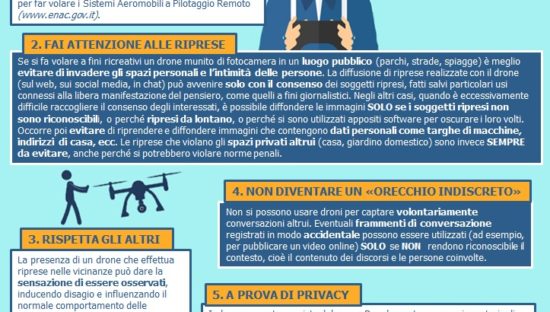 Droni a fini ricreativi: Consigli del Garante per rispettare la privacy