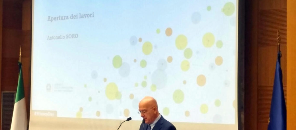 Antonello Soro privacy day 2017